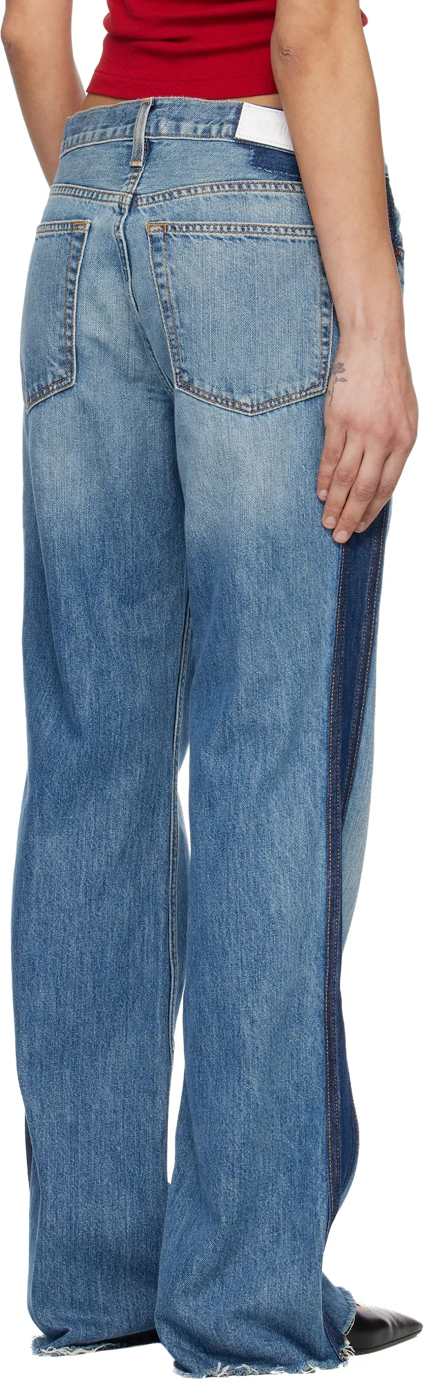Frayed-Hem Jeans