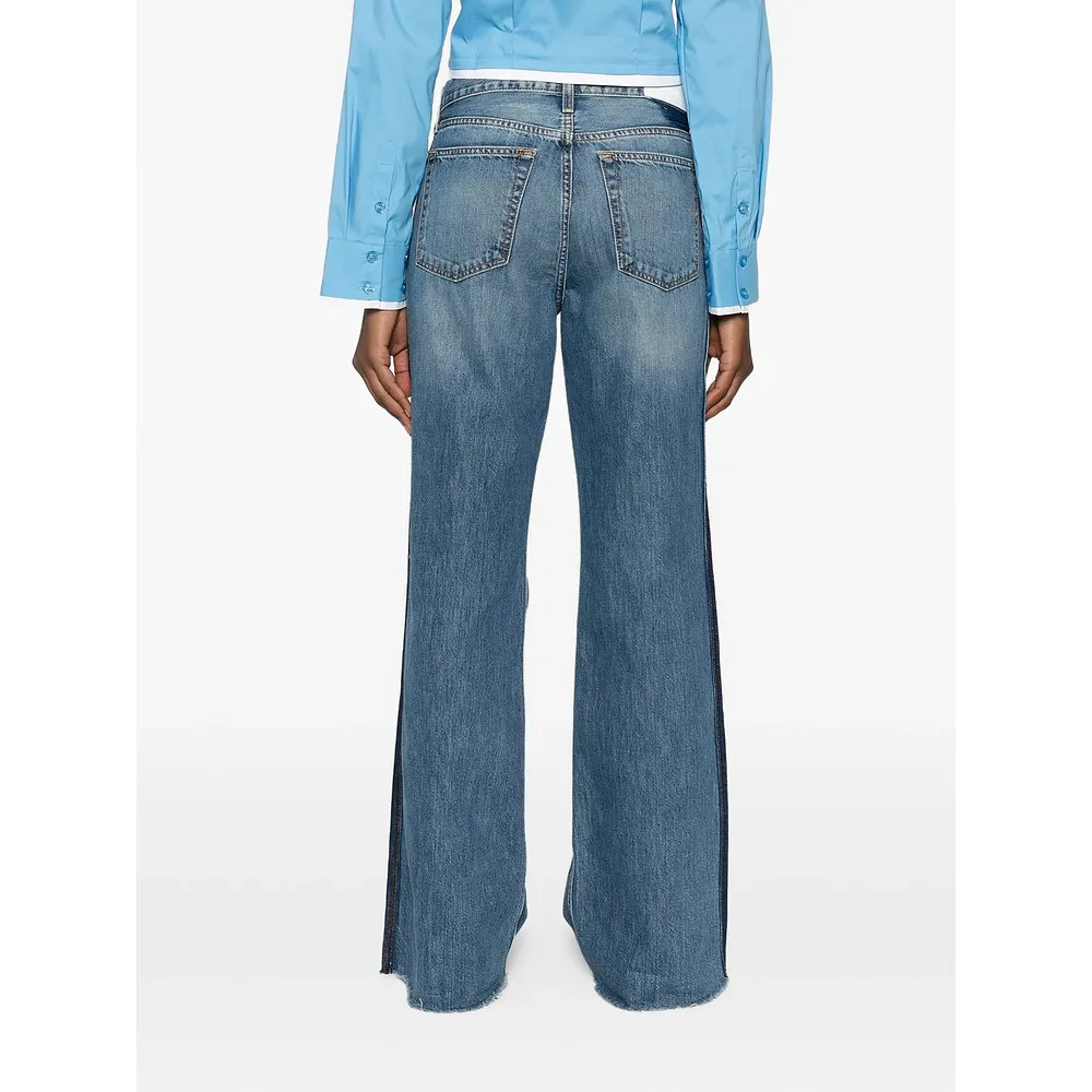 Frayed-Hem Jeans