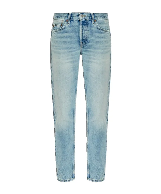 Re/Done Tapered-Leg Jeans