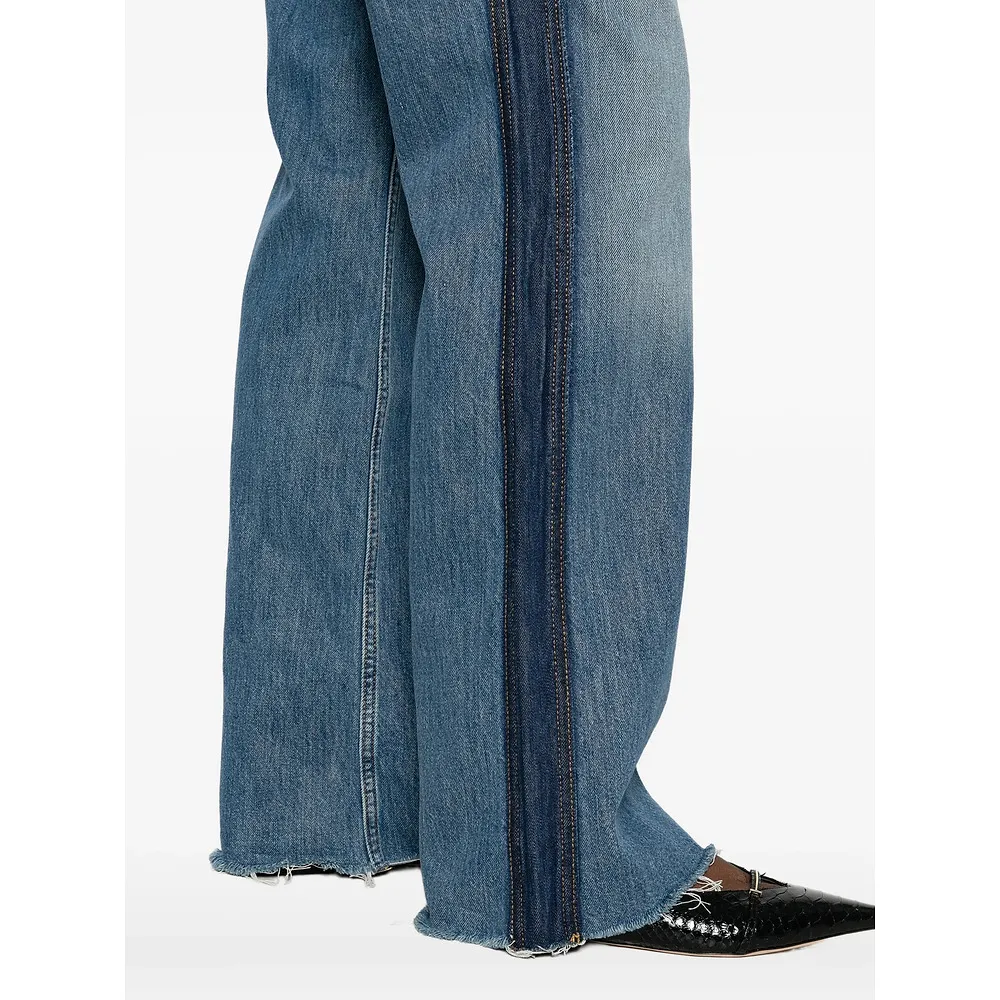 Frayed-Hem Jeans
