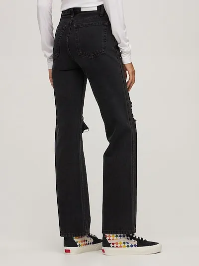 High-Waisted Baggy Jeans