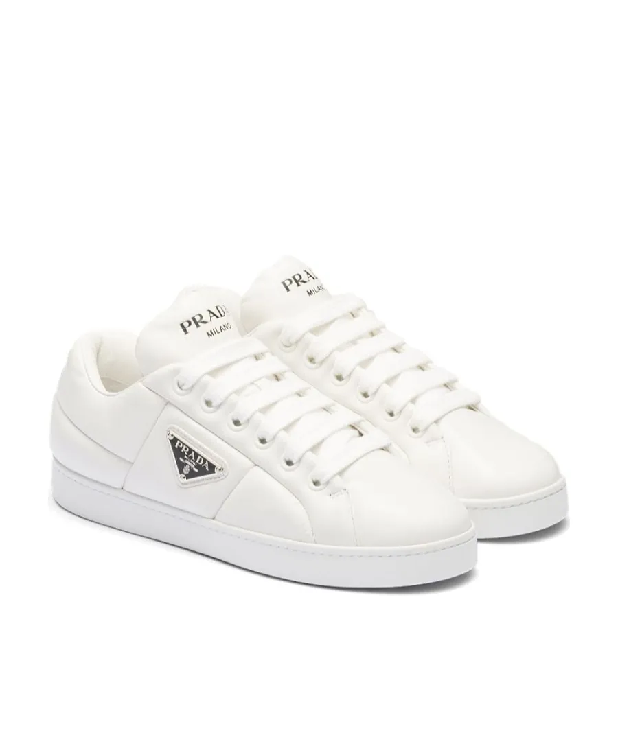 Prada Triangle-Logo Padded Lace-Up Sneakers
