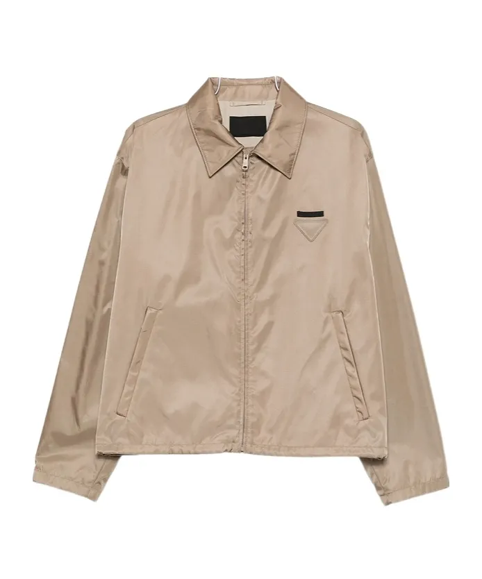 Prada Triangle-Patch Zipped Jacket