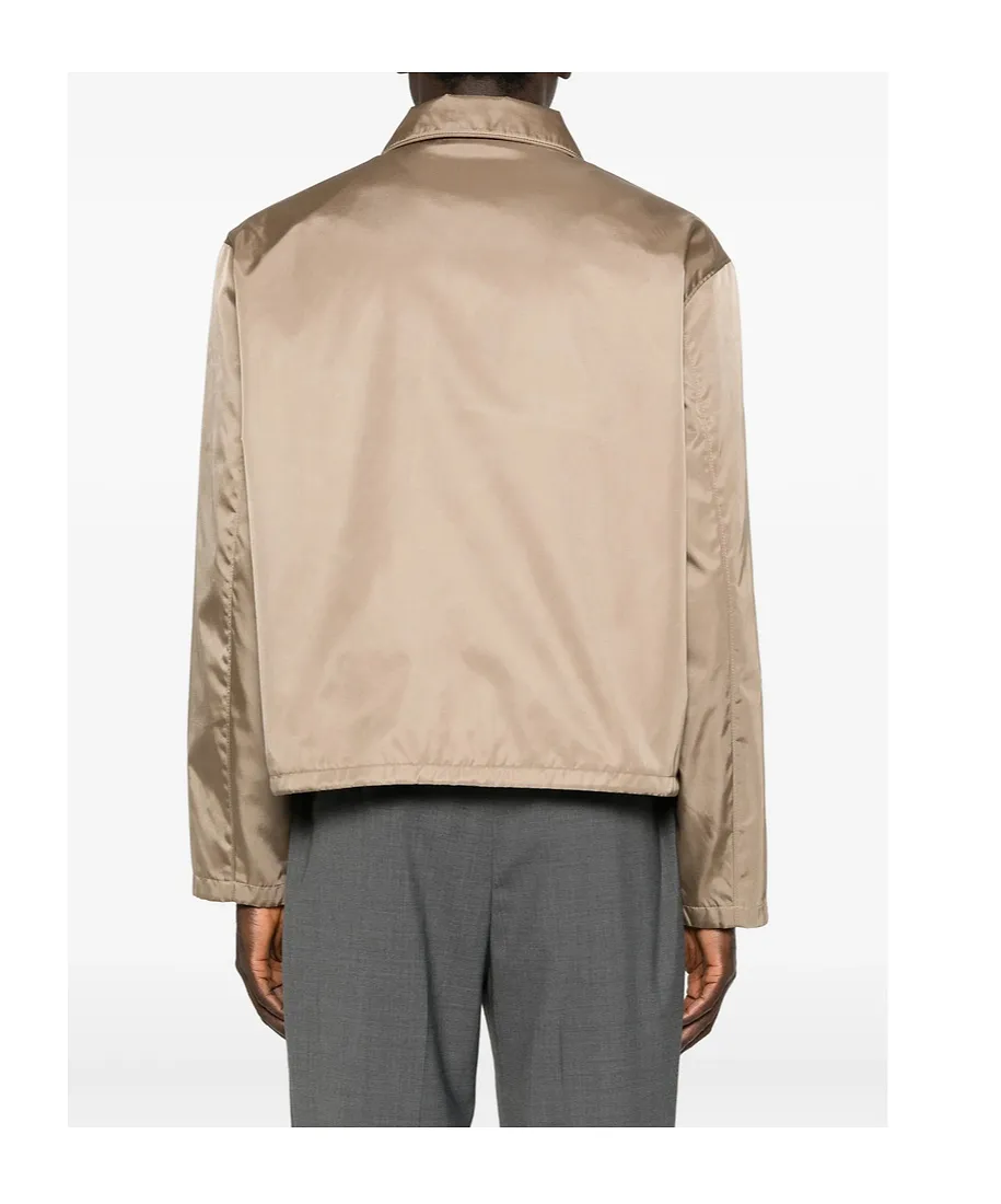 Prada Triangle-Patch Zipped Jacket