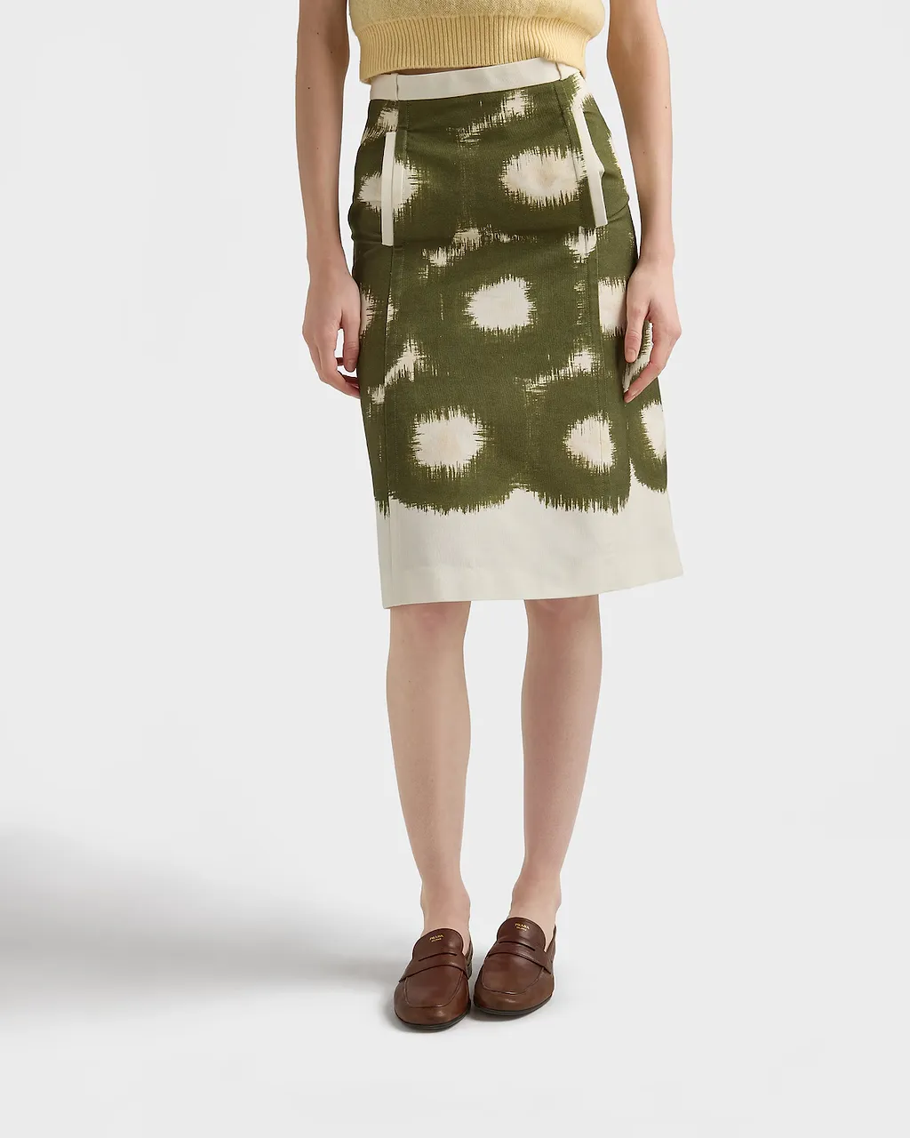 Printed Canvas Skirt