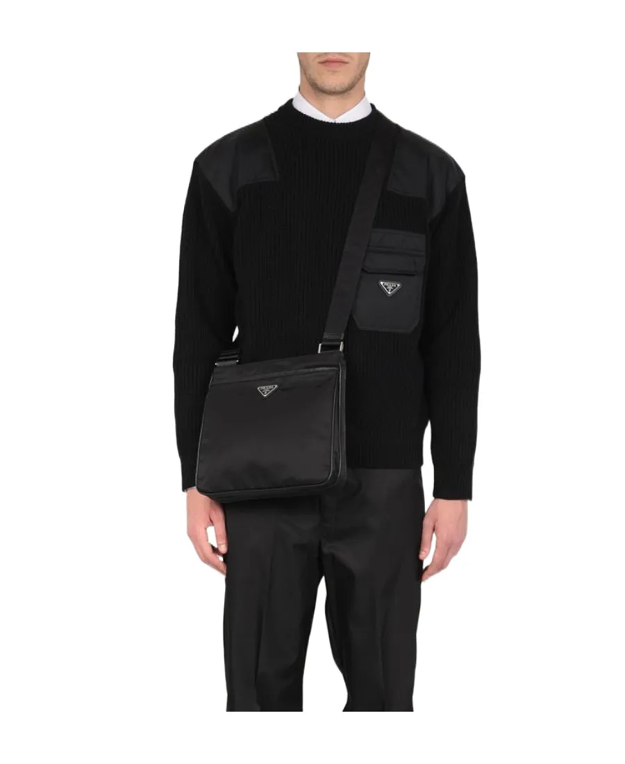 Re-Nylon And Saffiano Shoulder Bag