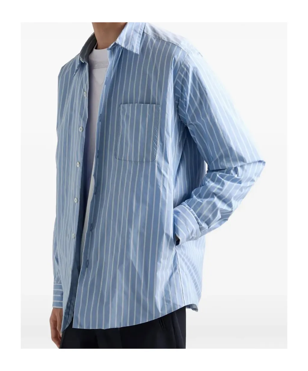 Prada Striped Button-Up Shirt