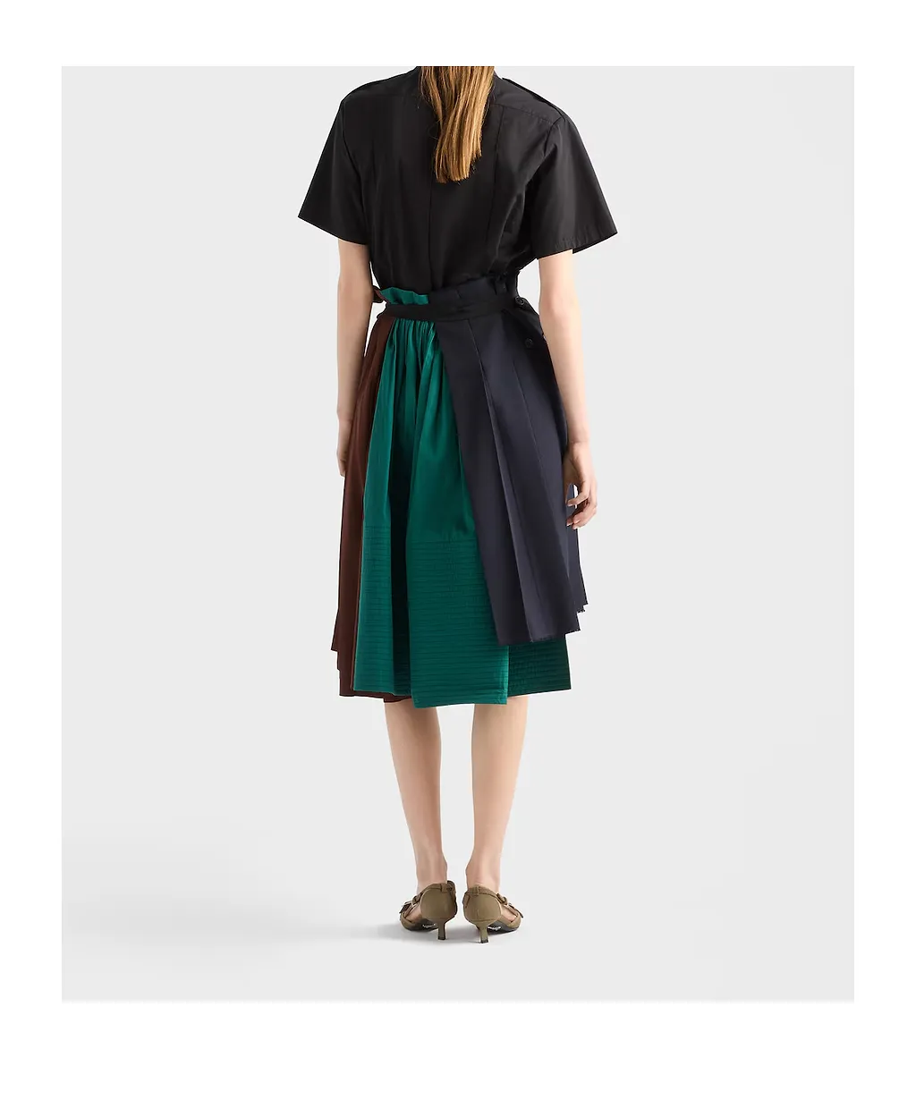Prada Patchwork Midi Skirt