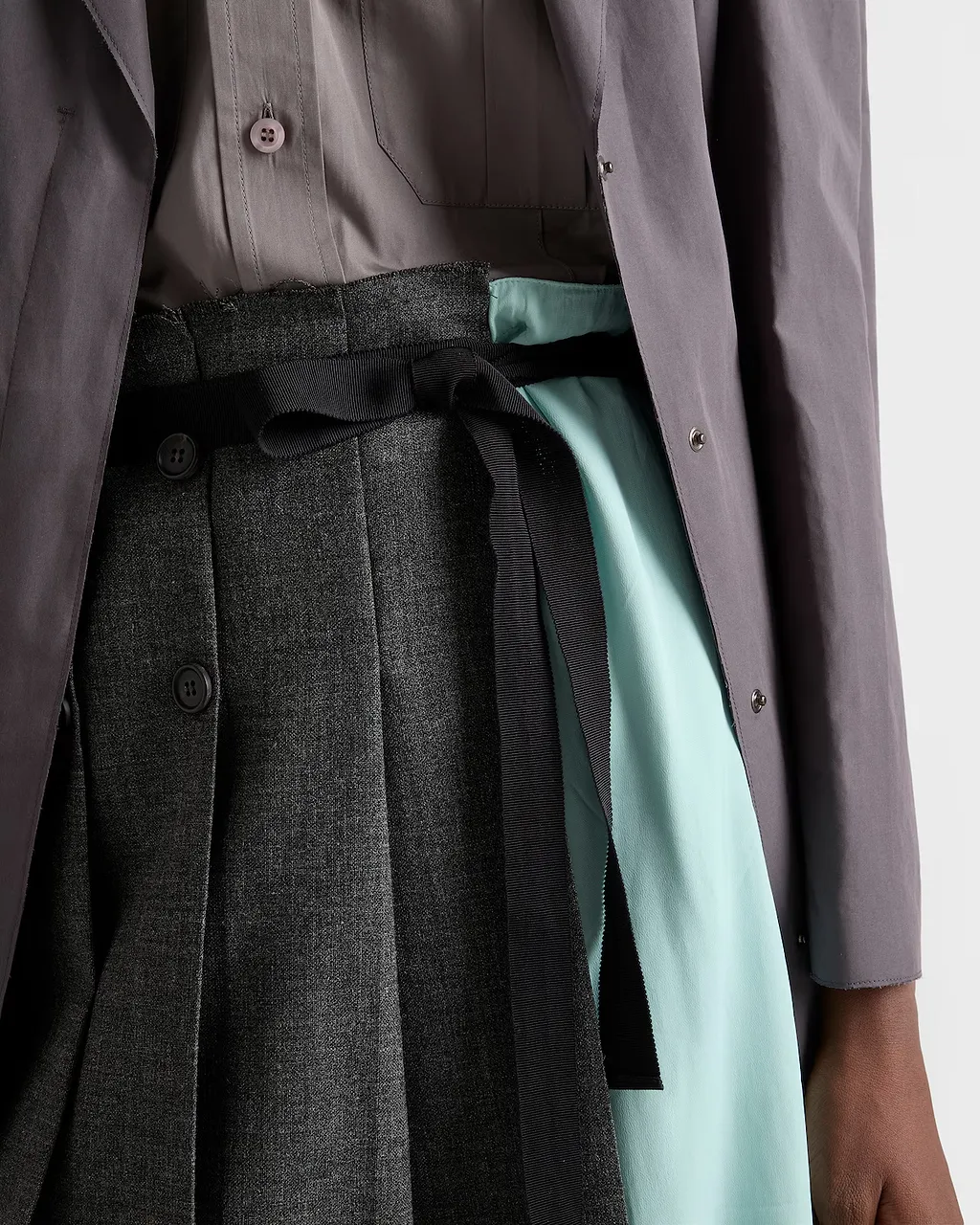 Prada Patchwork Midi Skirt