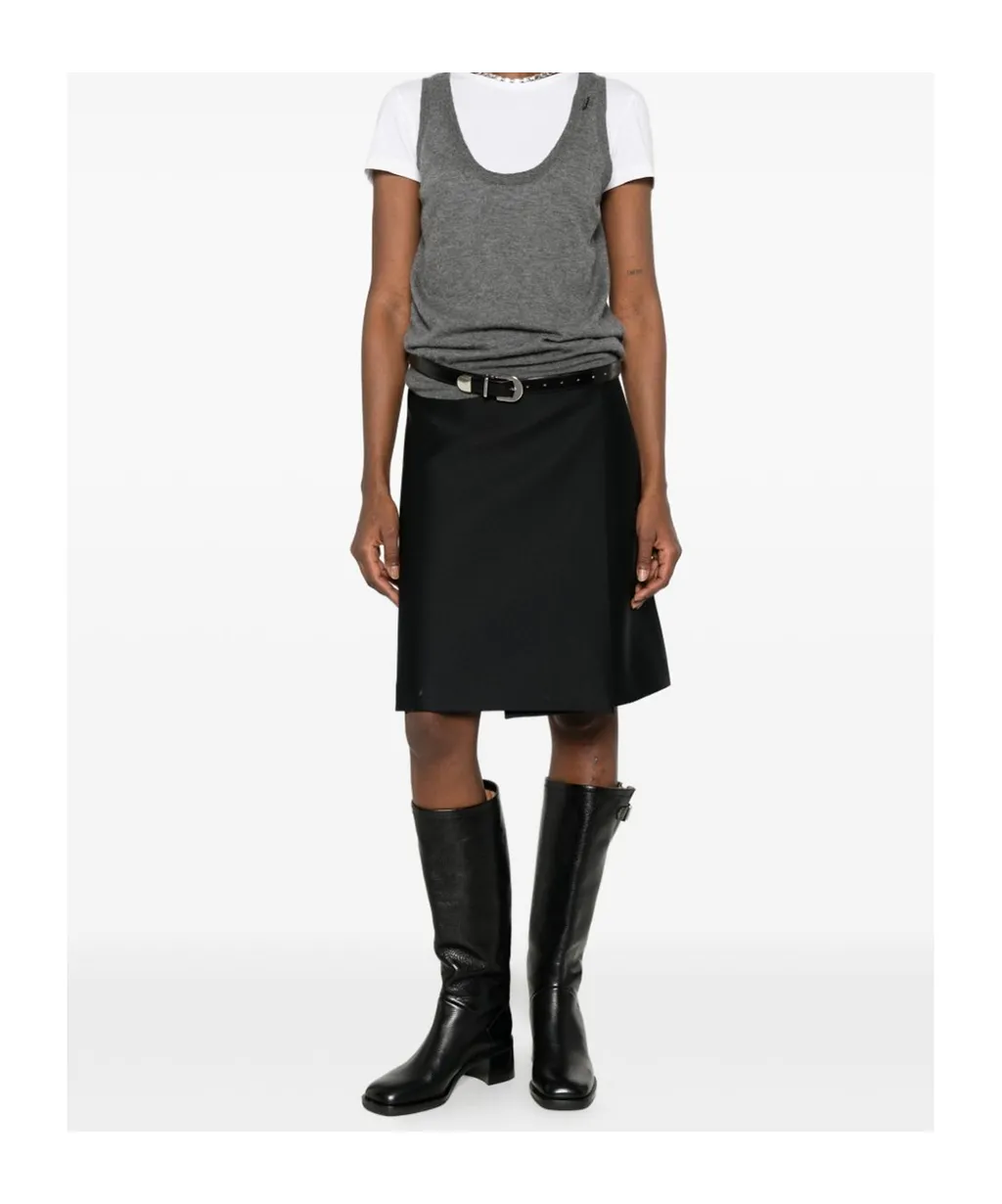 Prada Ribbed Knitted Tank Top