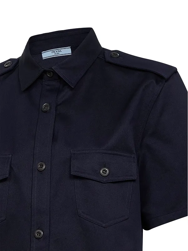 Prada Short-Sleeved Buttoned Shirt