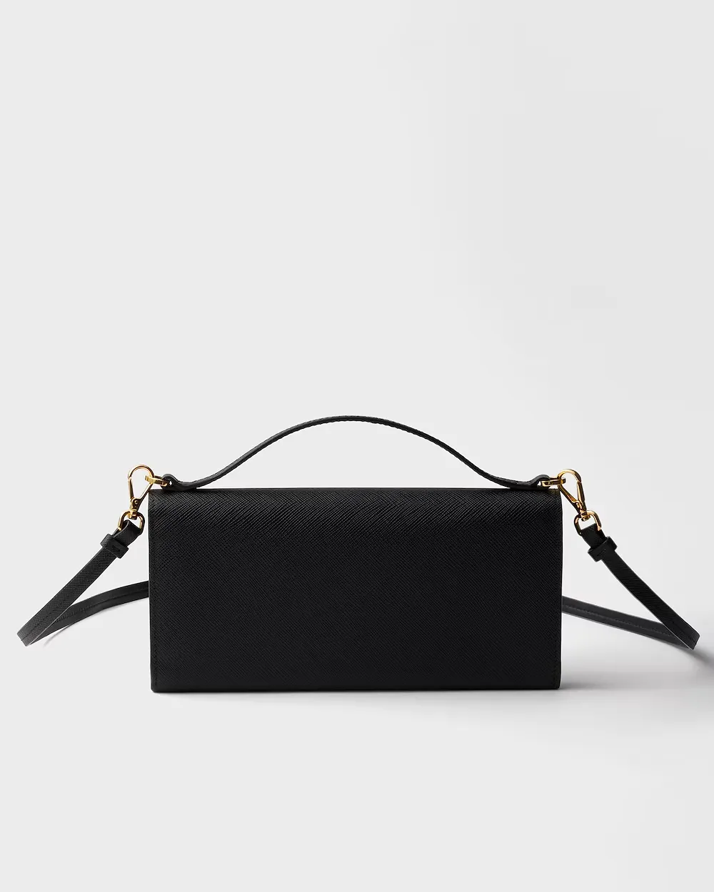 Prada Triangle-Logo Top Handle Wallet