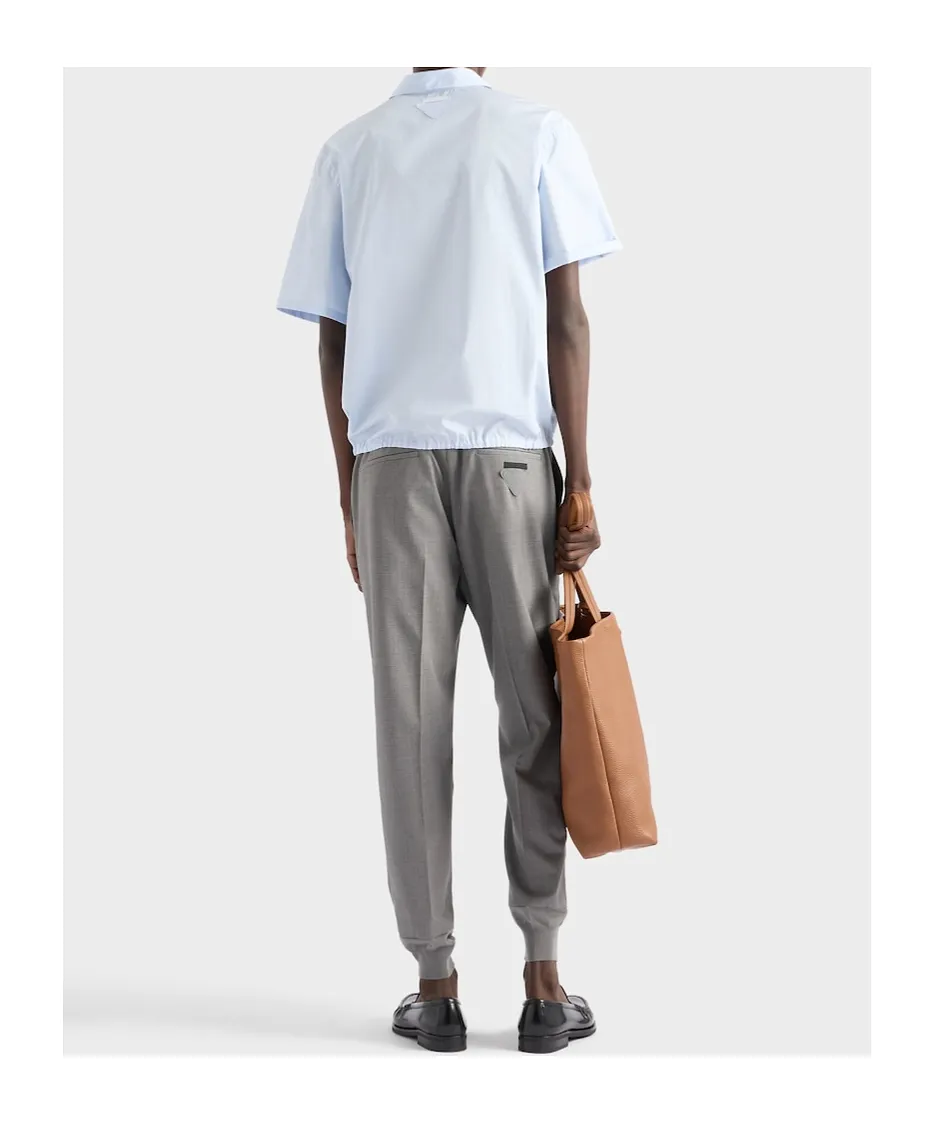 Short-Sleeved Cotton Shirt