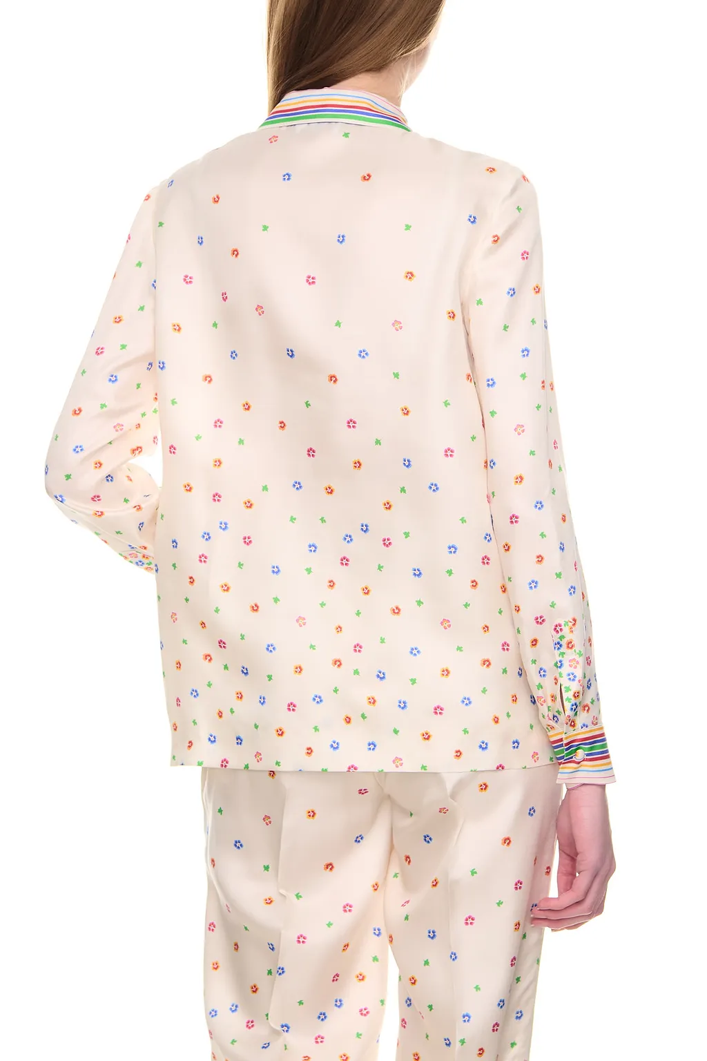 Redvalentino Flowers Printed Satin Top