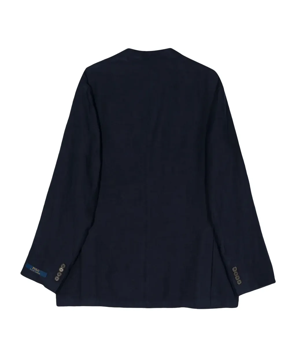 Single-Breasted Linen Blazer