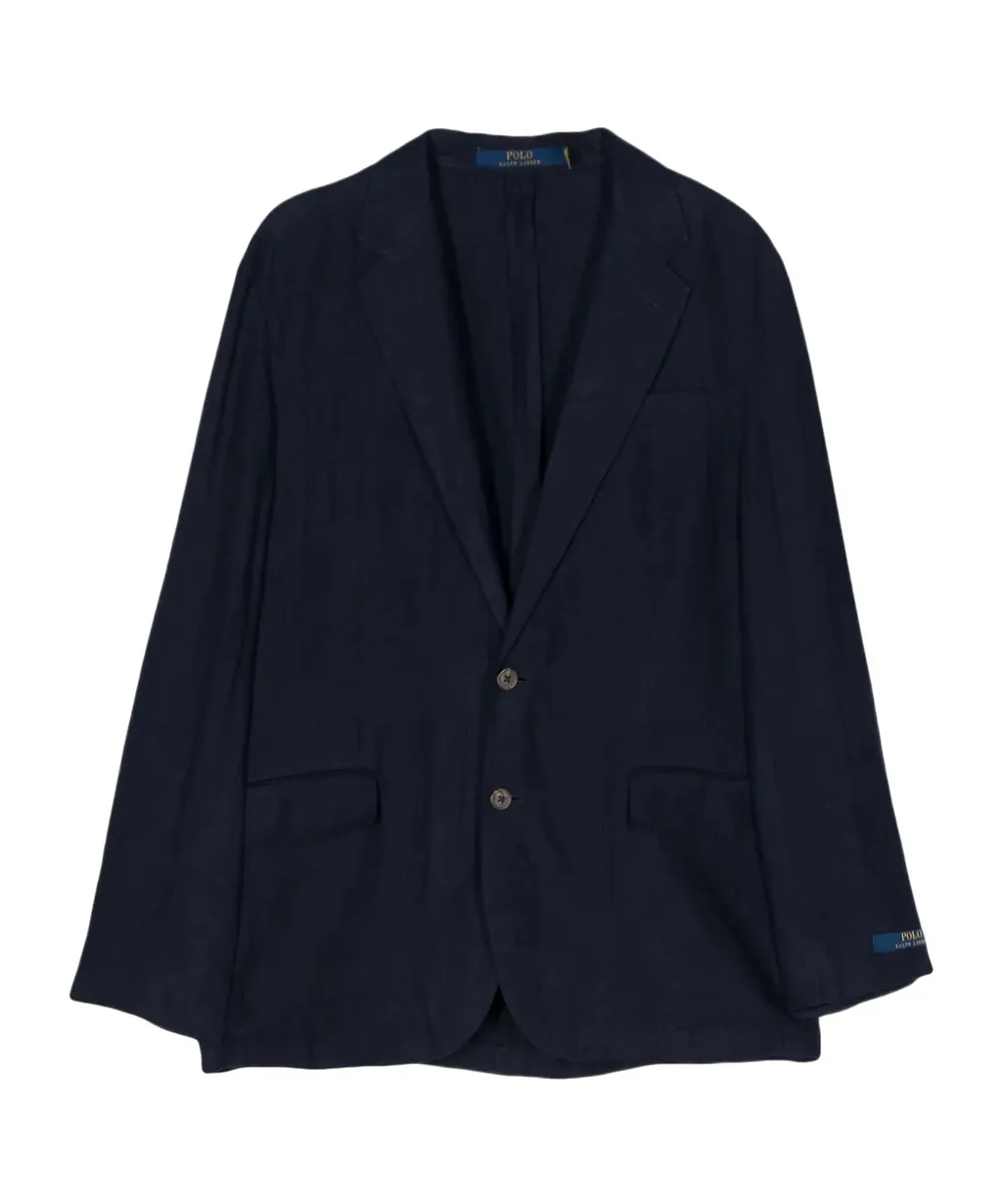 Single-Breasted Linen Blazer