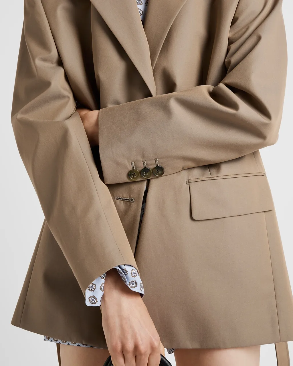 Single-Breasted Twill Jacket