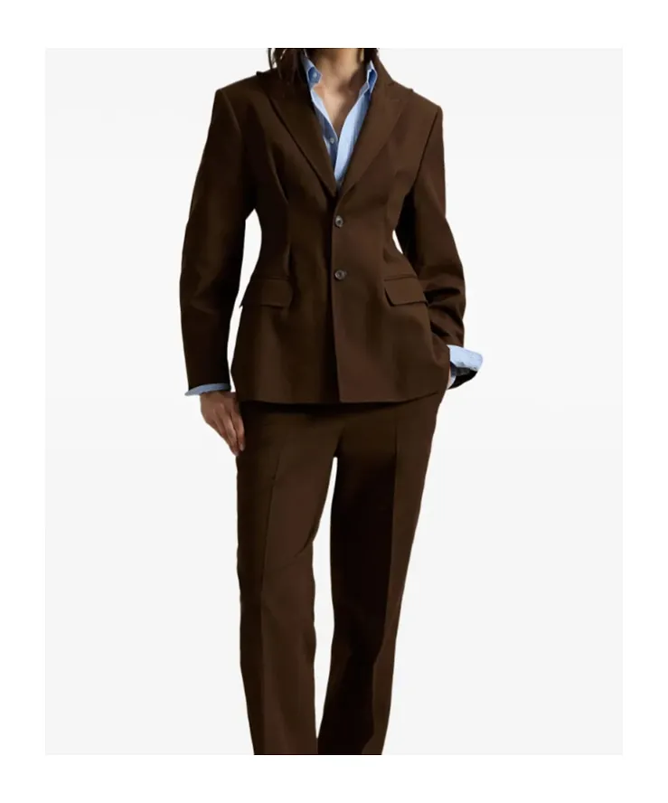 Single-Breasted Cotton-Wool Twill Blazer