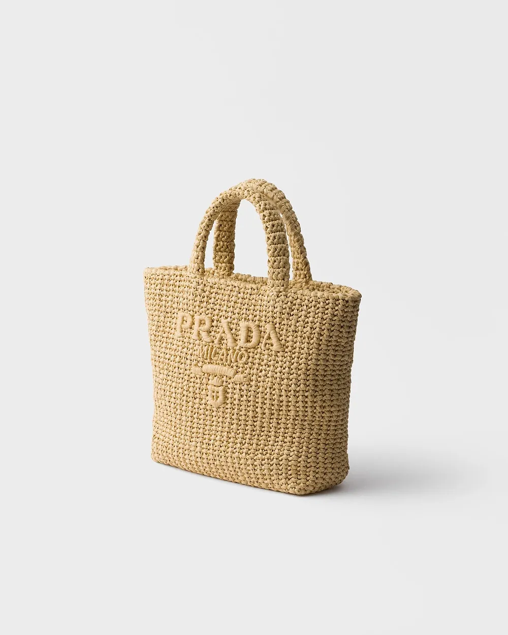 Prada Logo Detailed Small Tote Bag