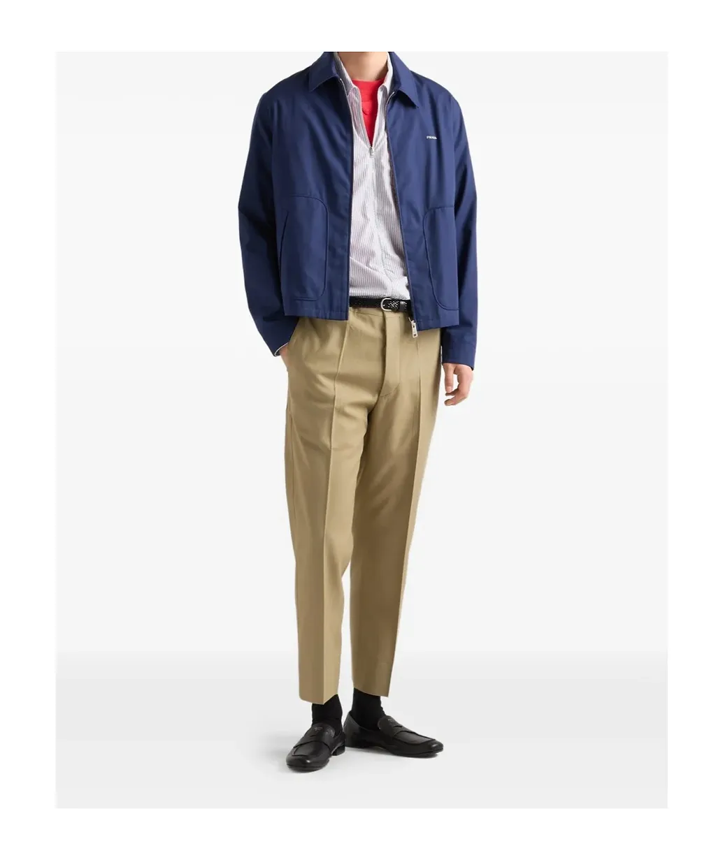 Prada Zip-Front Pocket Jacket
