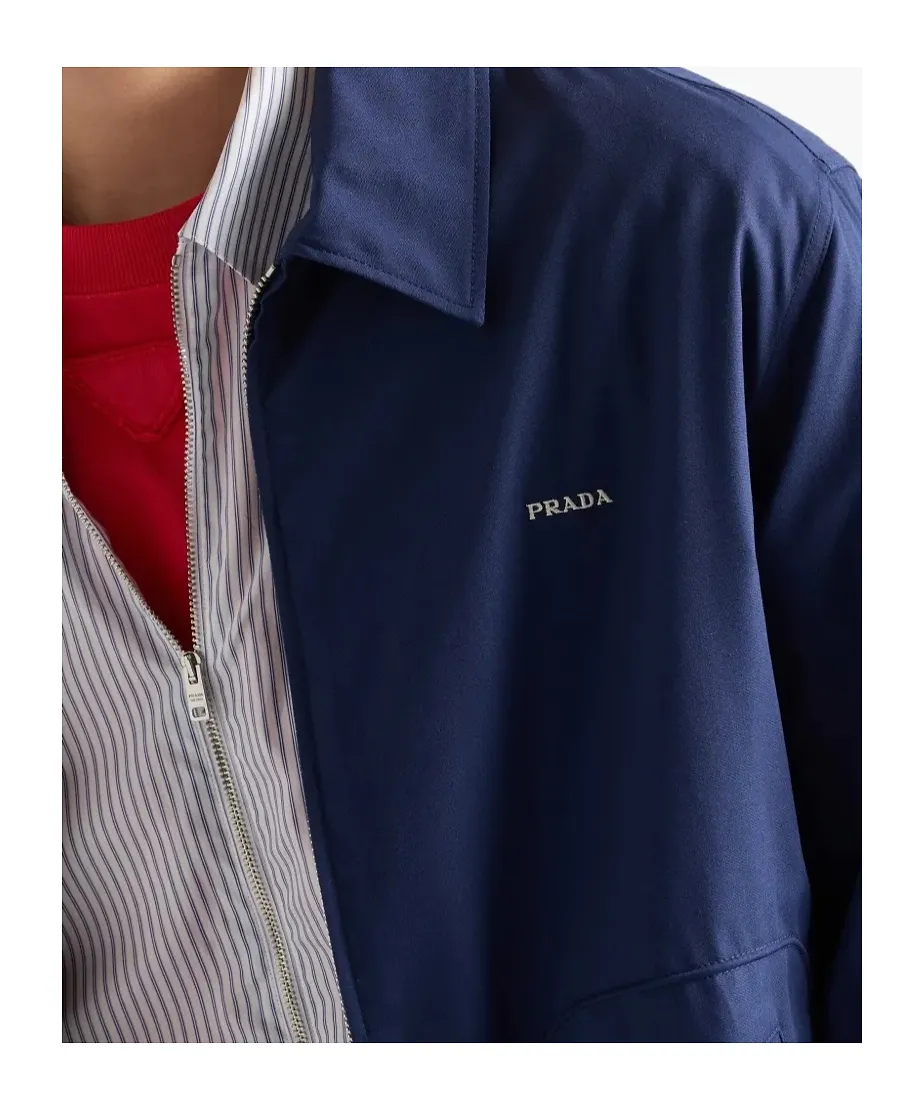 Prada Zip-Front Pocket Jacket