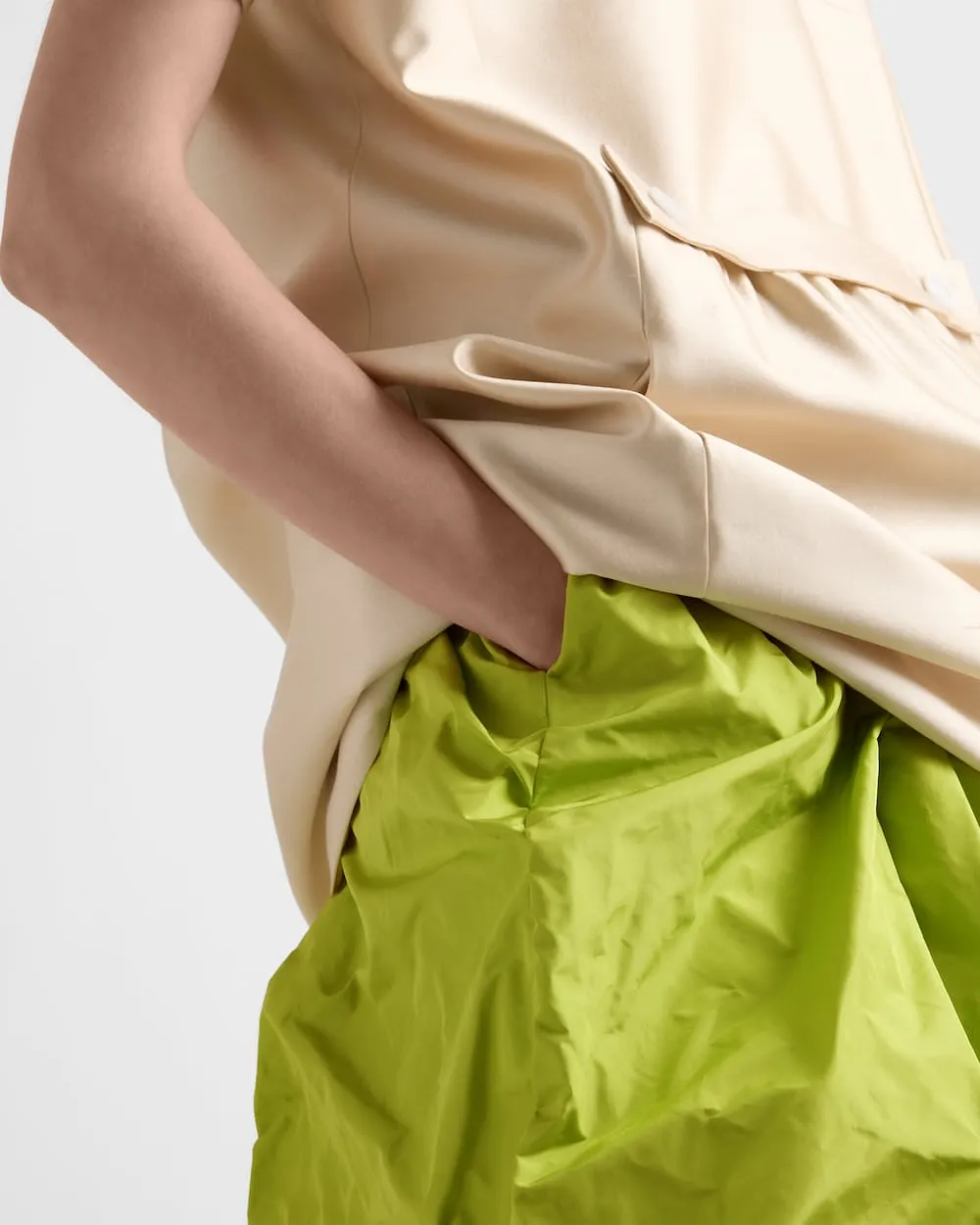 Technical Taffeta Skirt
