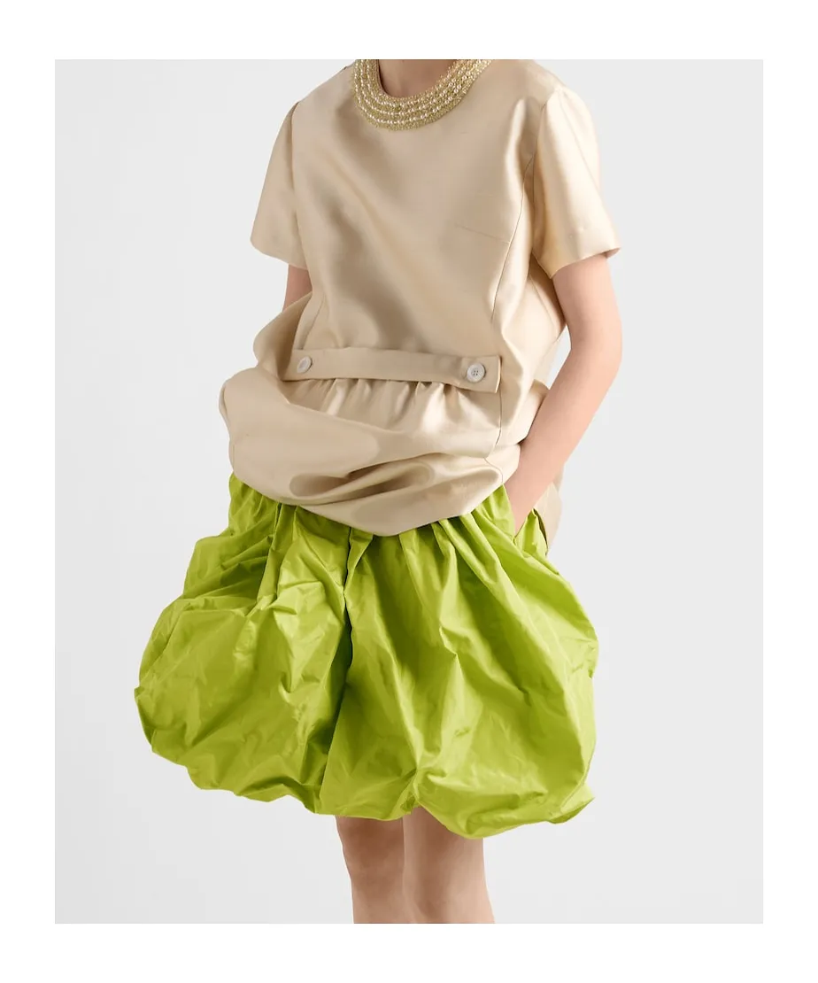 Technical Taffeta Skirt