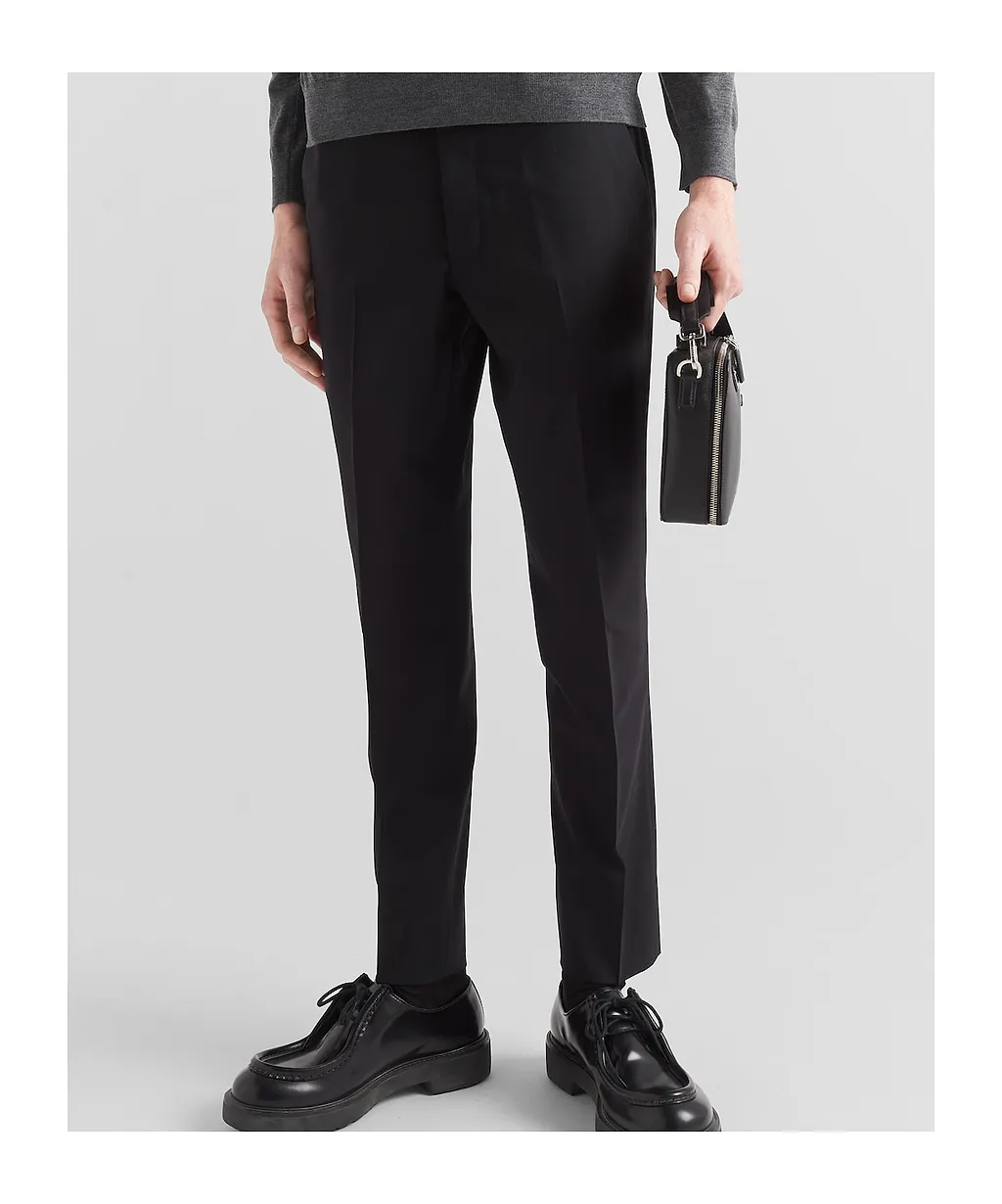 Wool Belt Loop Casual Pants