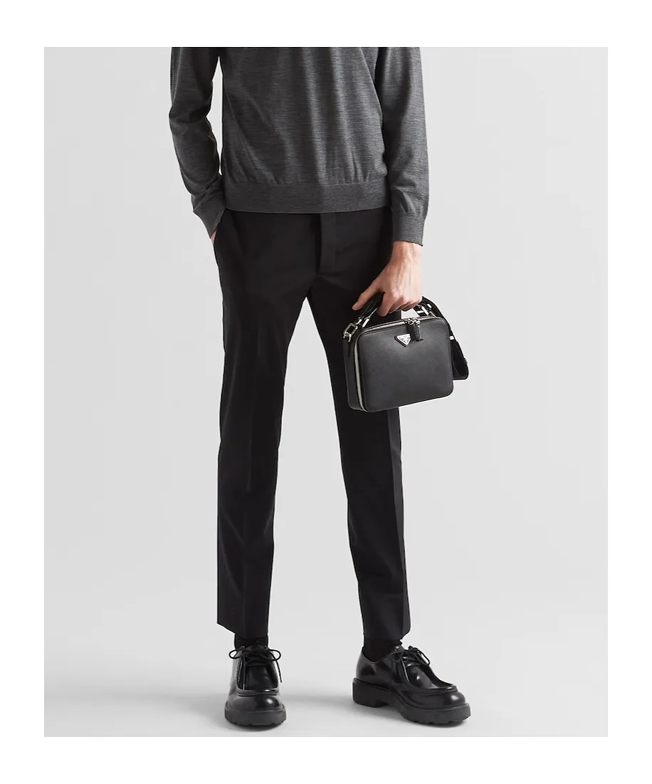 Wool Belt Loop Casual Pants