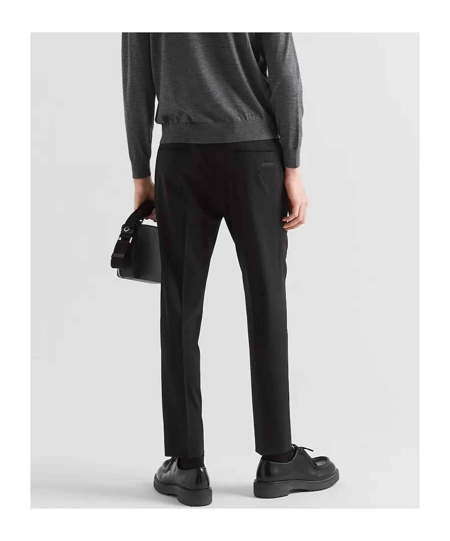 Wool Belt Loop Casual Pants
