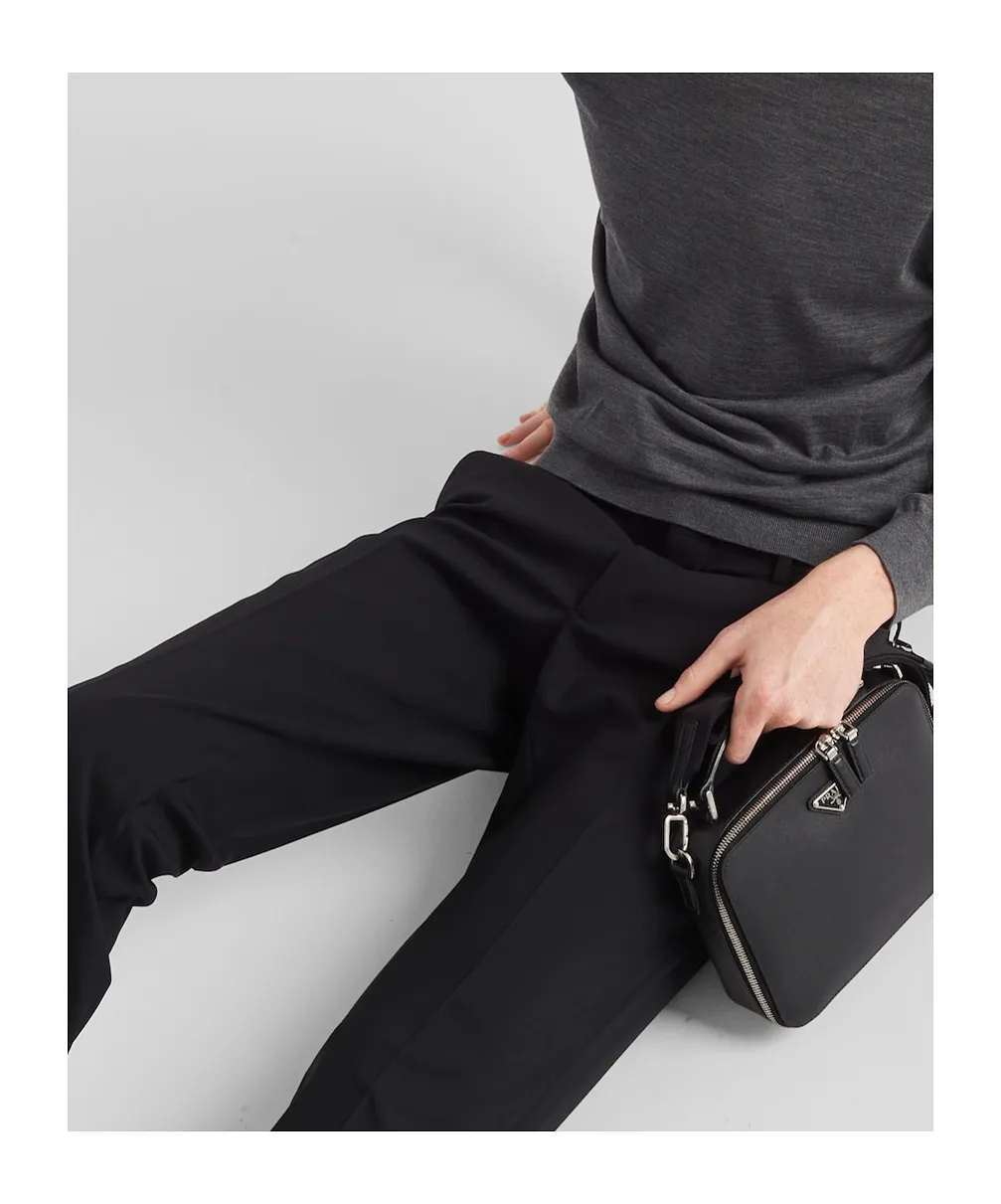 Wool Belt Loop Casual Pants