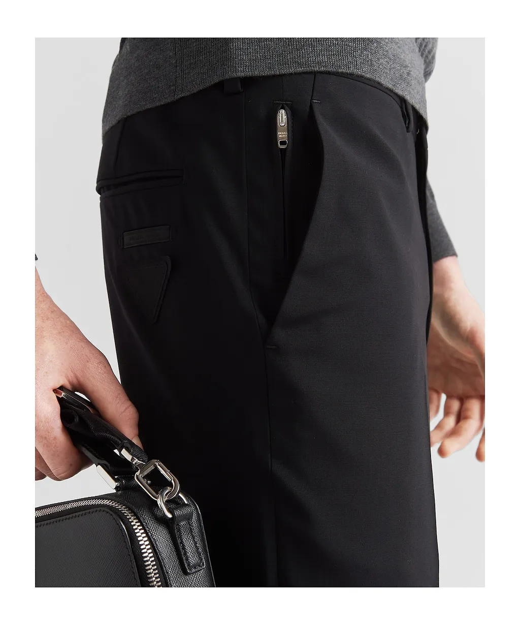 Wool Belt Loop Casual Pants