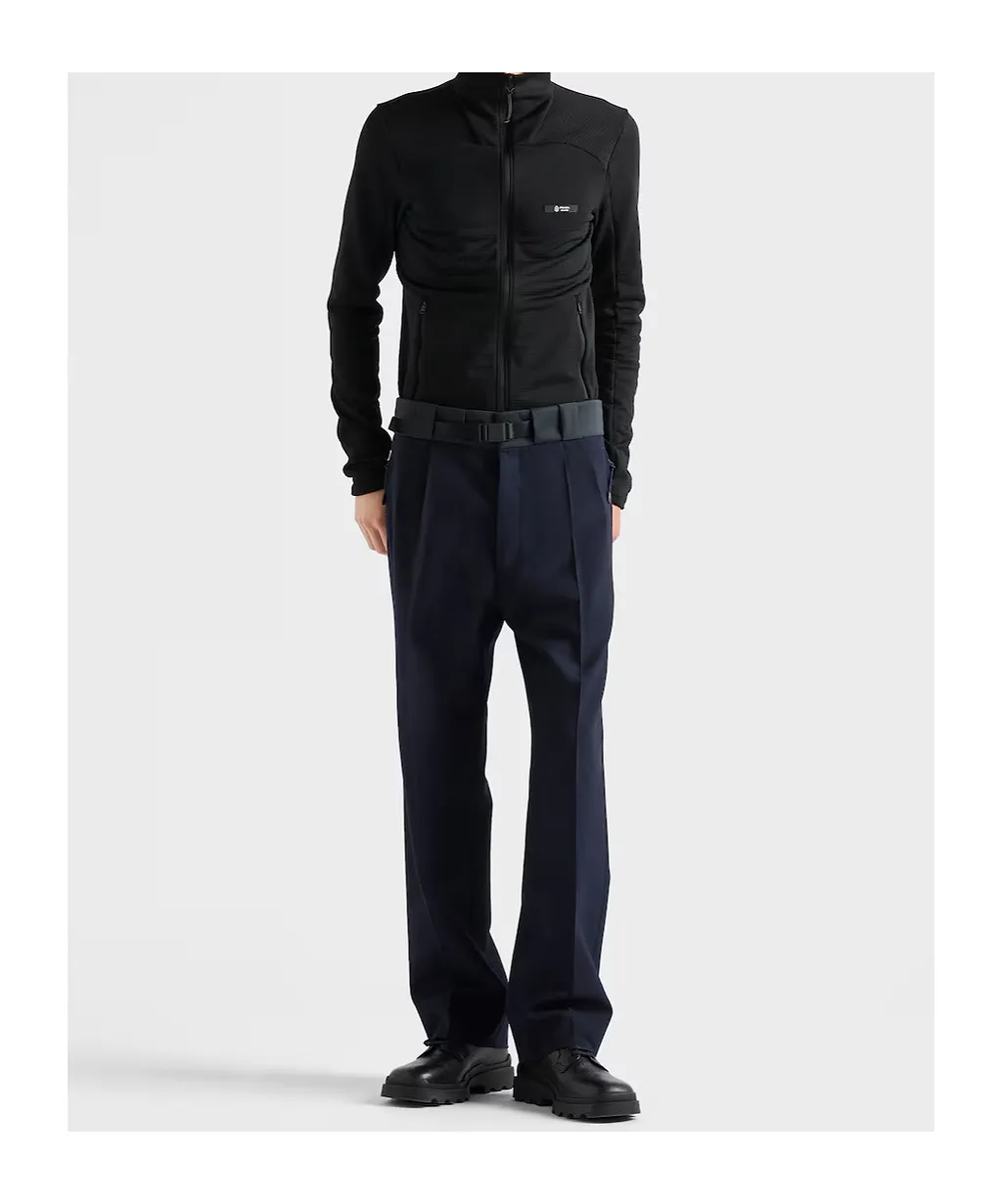 Wool Pants With Technical Details