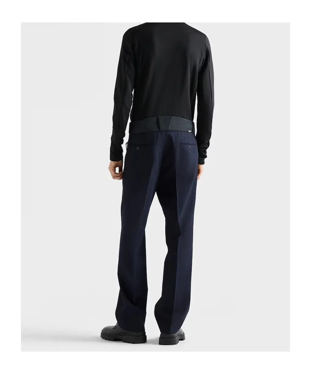 Wool Pants With Technical Details