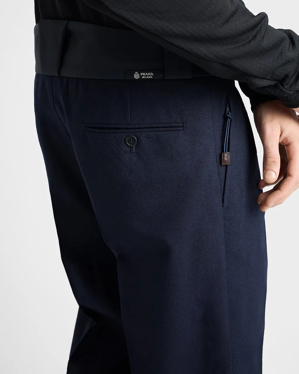 Wool Pants With Technical Details