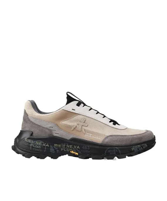 Beige Leather Sneakers Devin