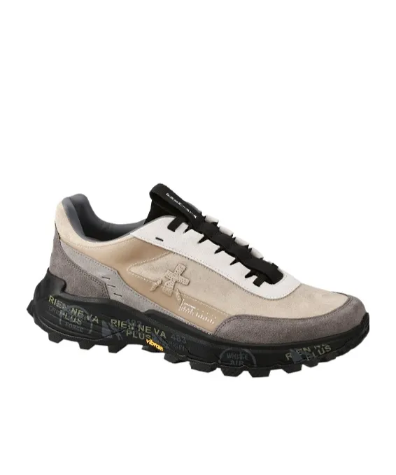 Beige Leather Sneakers Devin