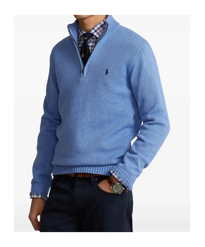 Zip Long-Sleeve Sweater
