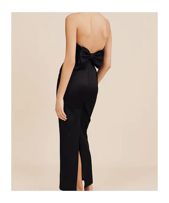 Posse Strapless Bow Detail Midi Dress