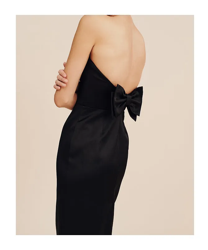 Posse Strapless Bow Detail Midi Dress