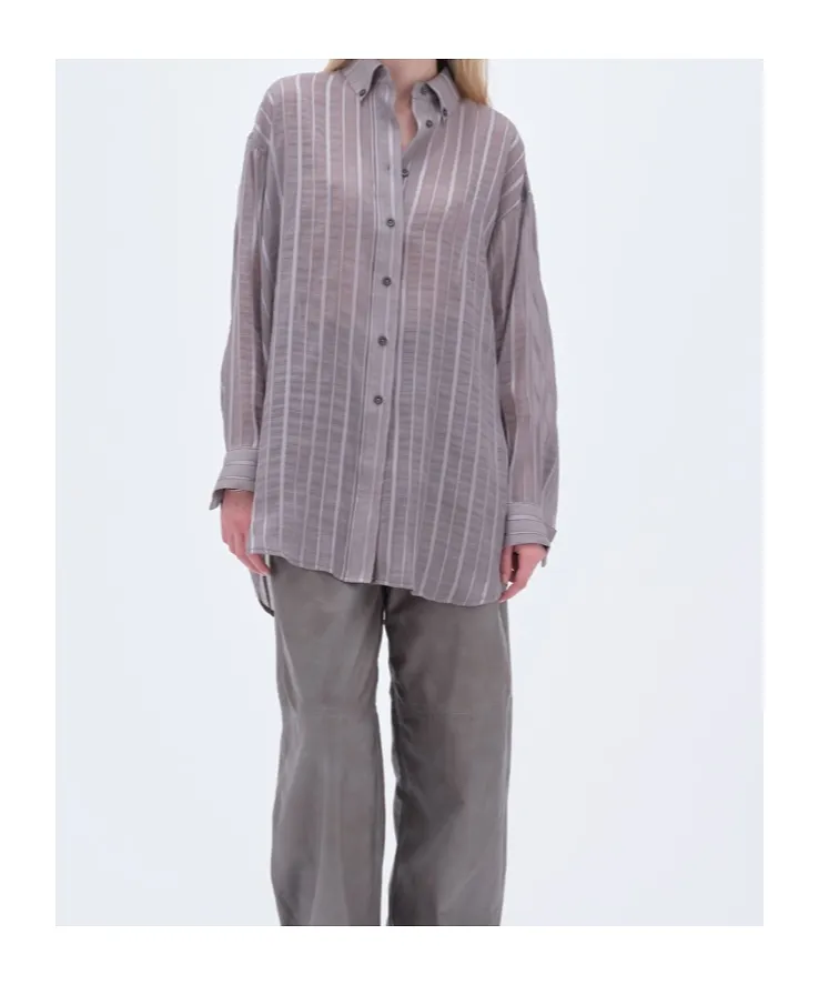 Remain Birger Christensen Sheer Stripe Blouse