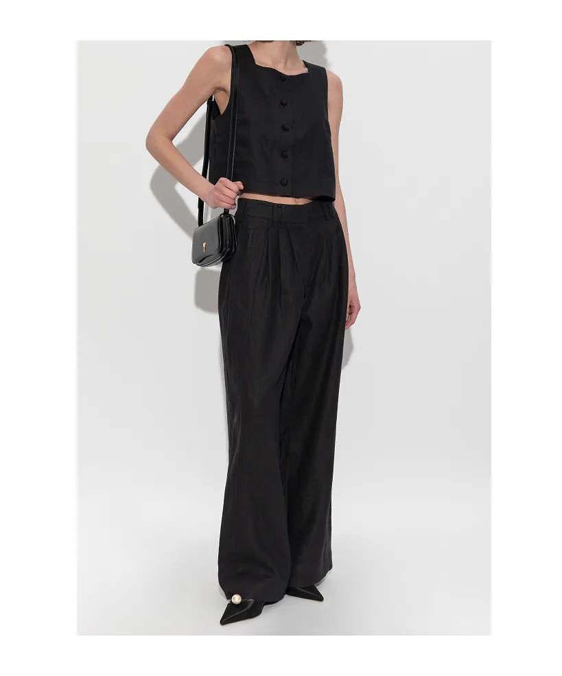 Posse Wide-Leg Linen Pants