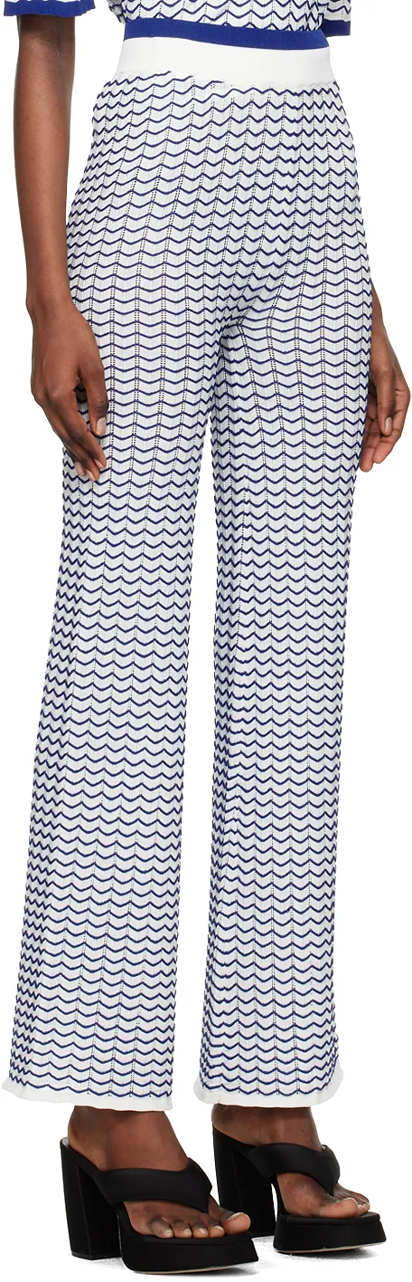 Striped Flared Casual Pants