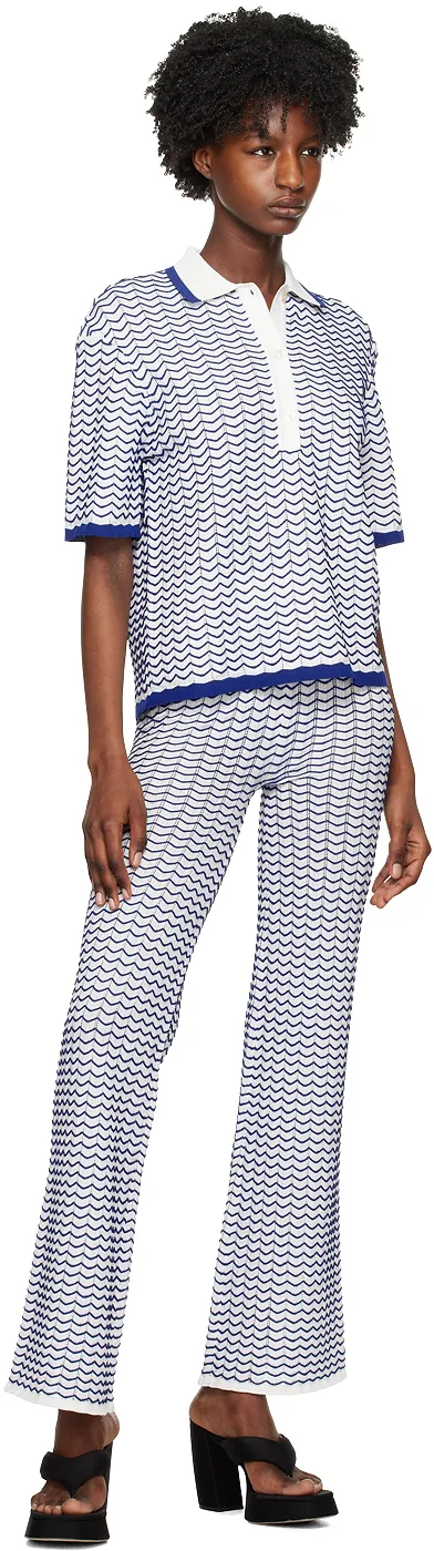 Striped Flared Casual Pants