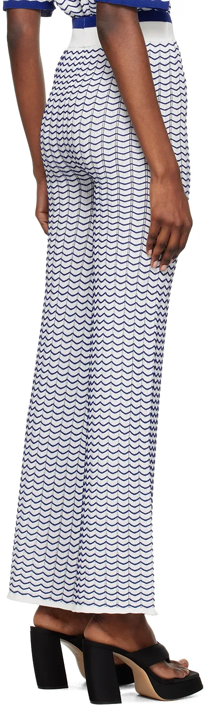 Striped Flared Casual Pants