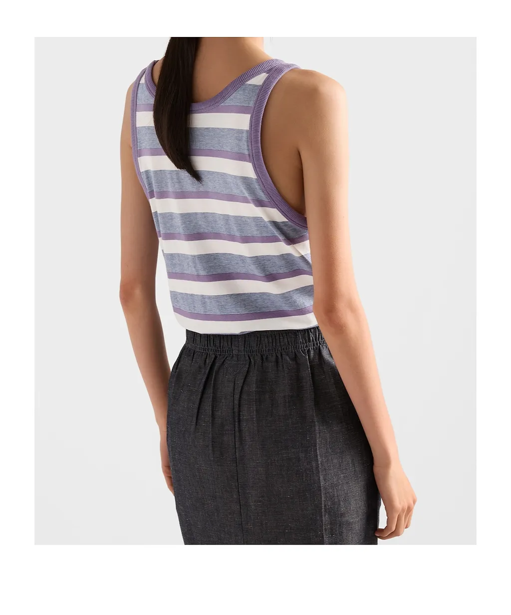 Prada Sleeveless Striped Top