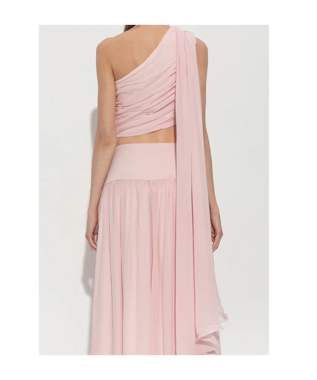 Posse Solene Draped One-Shoulder Top