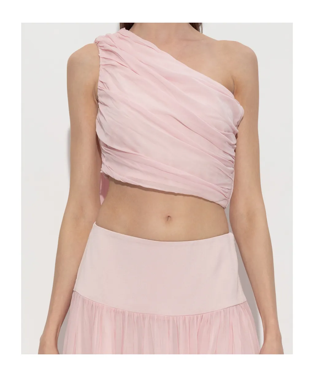 Posse Solene Draped One-Shoulder Top