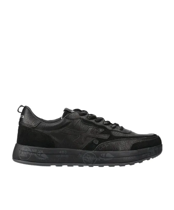 Round-Toe Lace-Up Sneakers