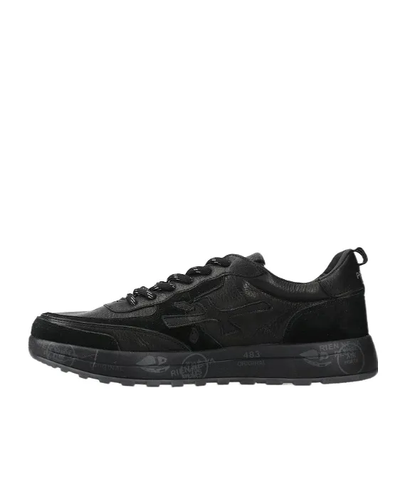 Round-Toe Lace-Up Sneakers